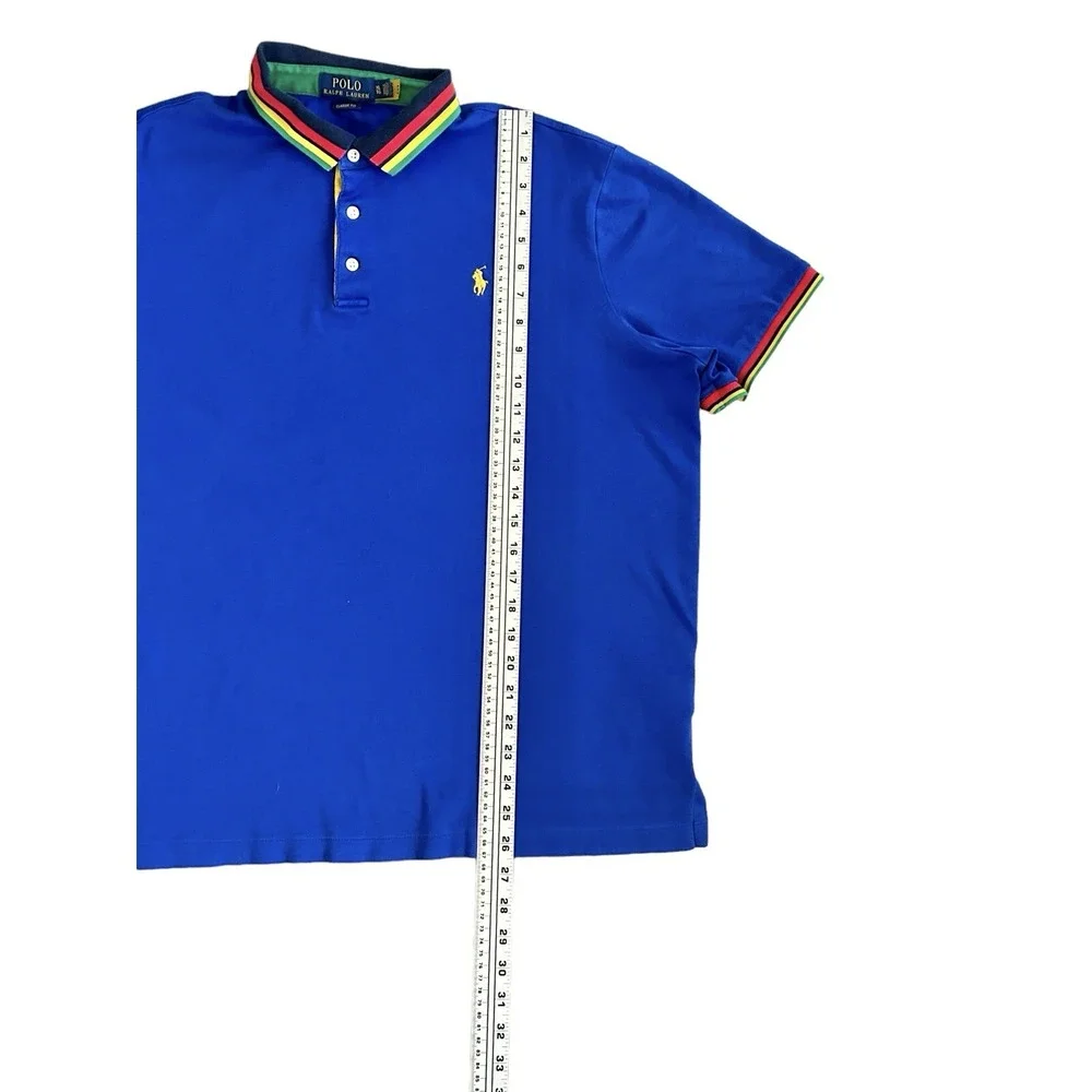 Polo Ralph Lauren Men's Shirt Blue Classic Fit Soft Touch Polo Golf Size XL‎